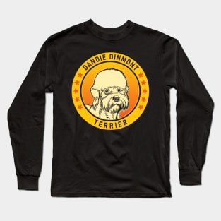 Dandie Dinmont Terrier Dog Portrait Long Sleeve T-Shirt